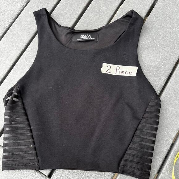 LuLu’s 2 piece cami top & skirt. Black size M - Picture 1 of 12